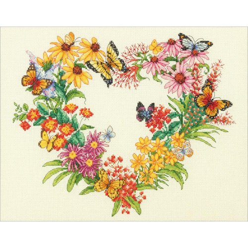 (image for) Wildflower Wreath Counted Cross Stitch Kit
